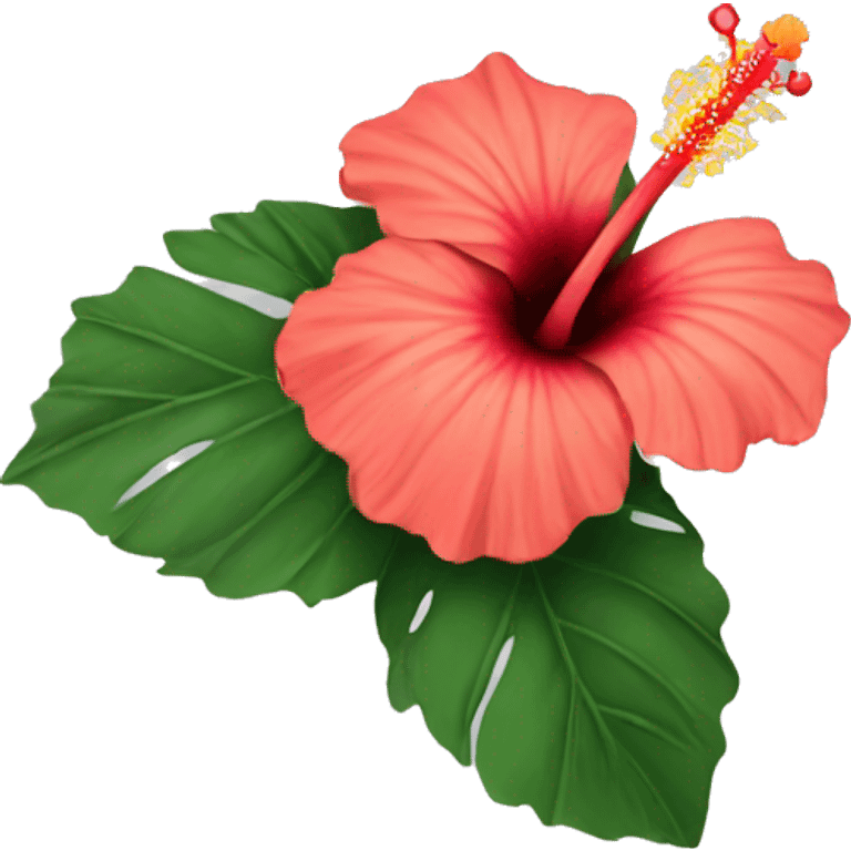 hibiscus flower emoji