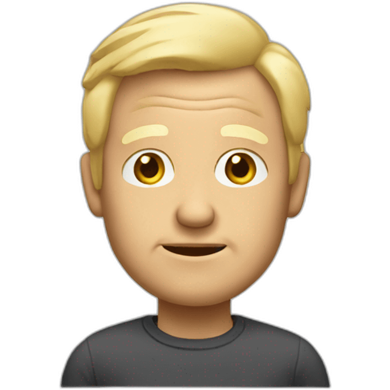 Old man with blond hair emoji