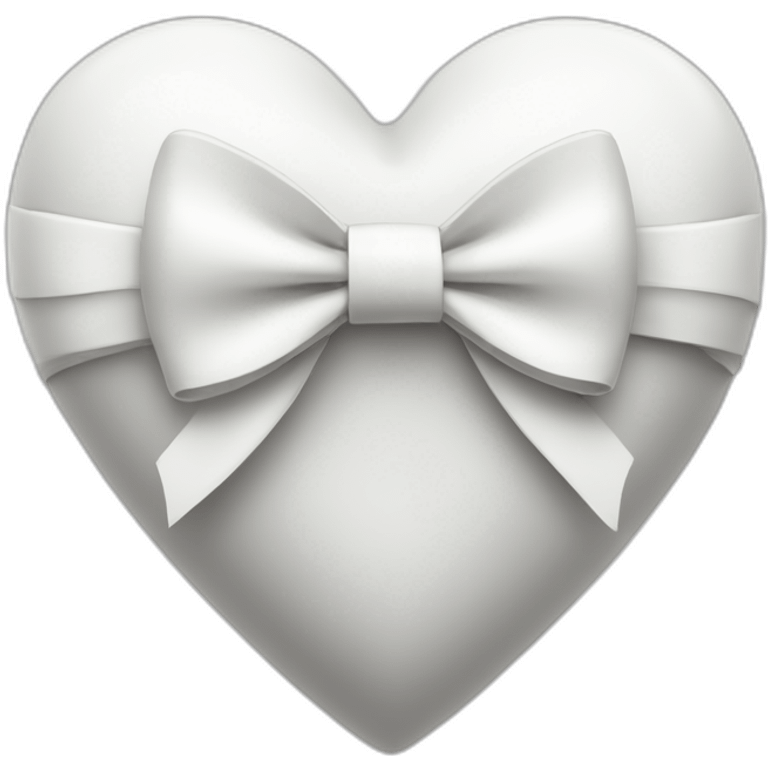 Heart with a white bow emoji