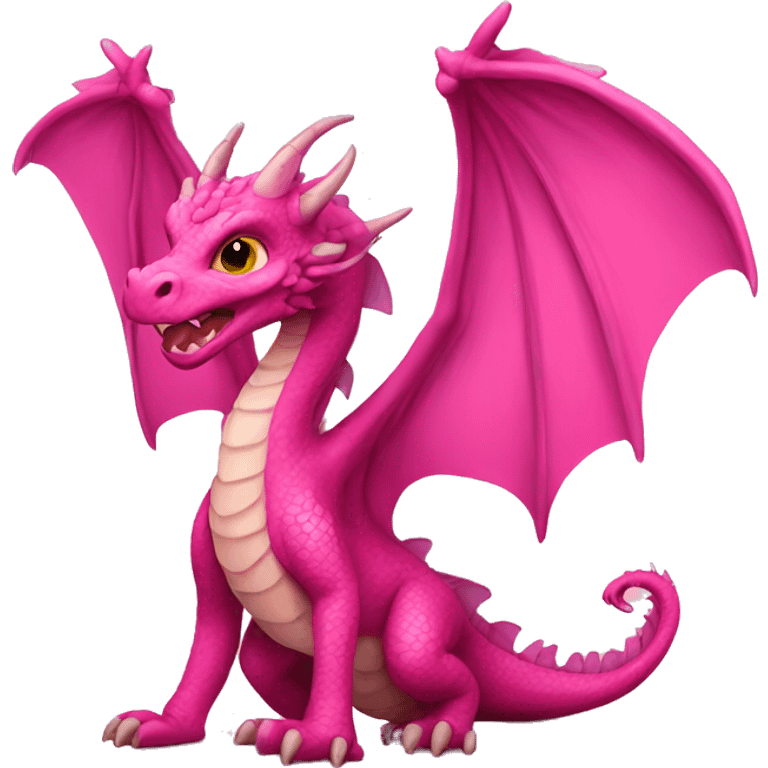 Dragons with pink wings  emoji