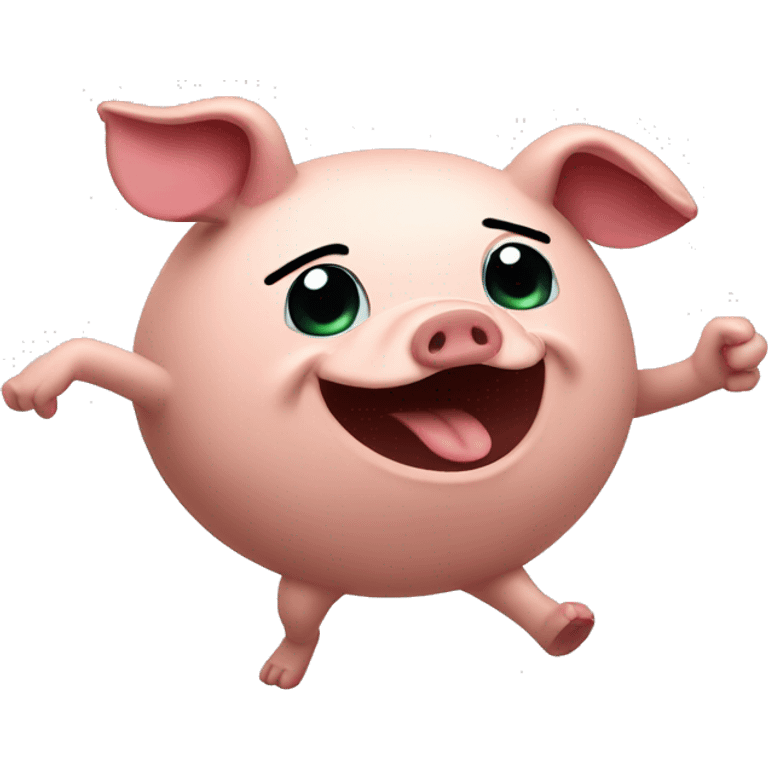 Dancing pork chop emoji