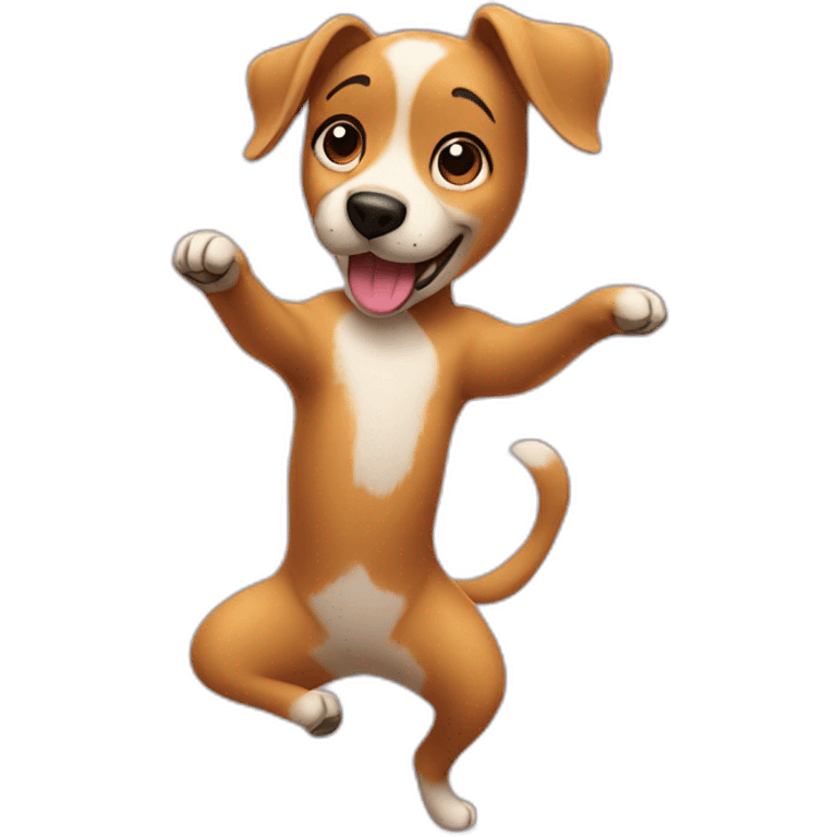 cute dog dancing emoji