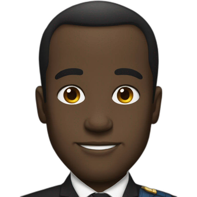 Black macron emoji