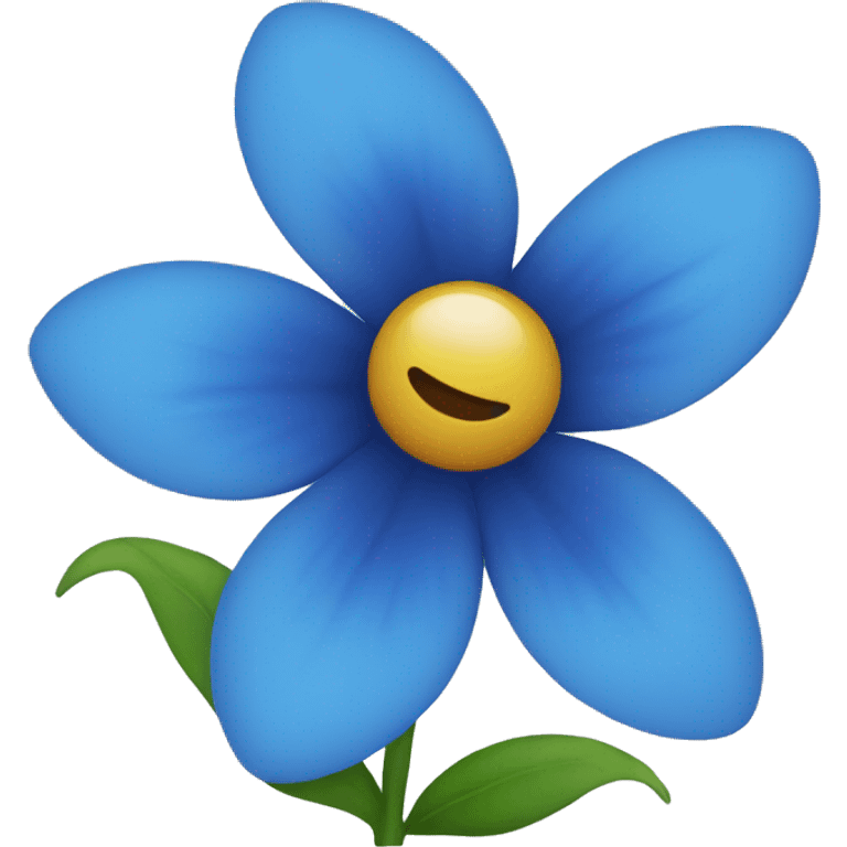 Blue flower emoji