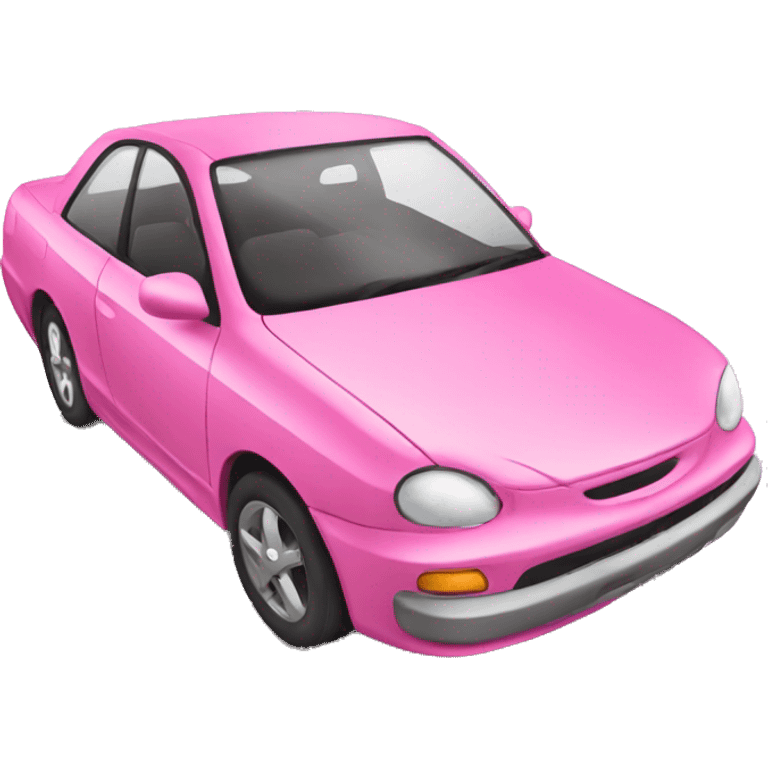 pink car  emoji