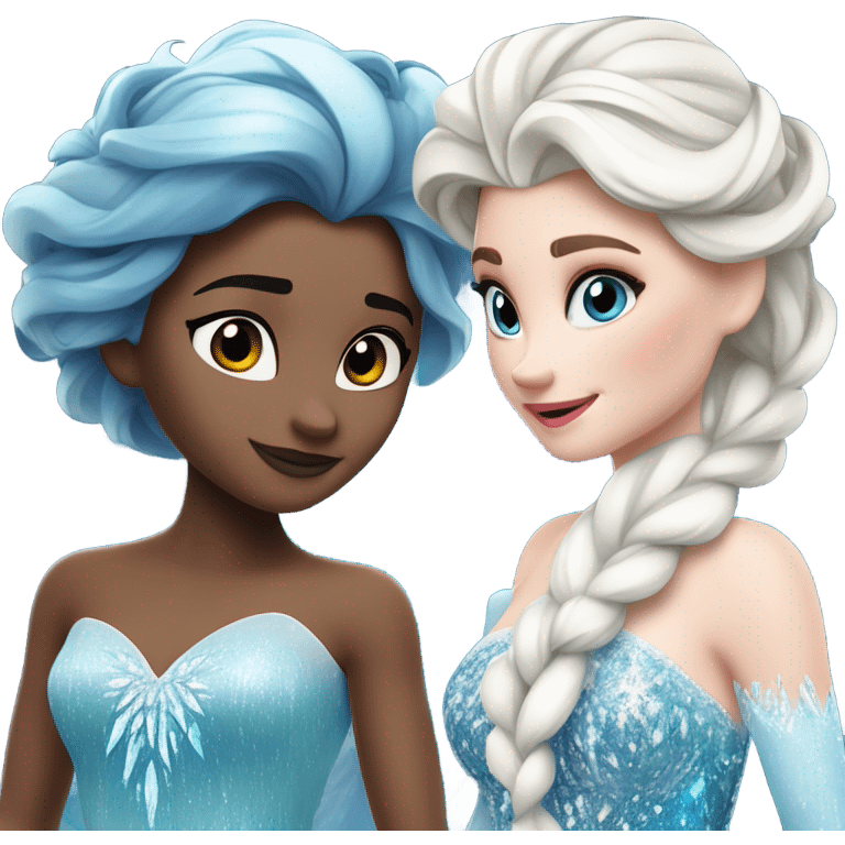 Elsa and Francesca emoji