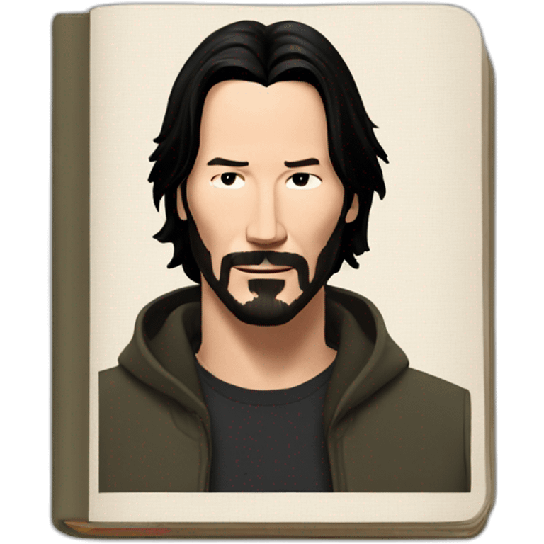 Keanu reeves read book emoji