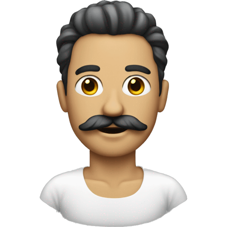 a man with a bristle like moustache wearing a tutu emoji