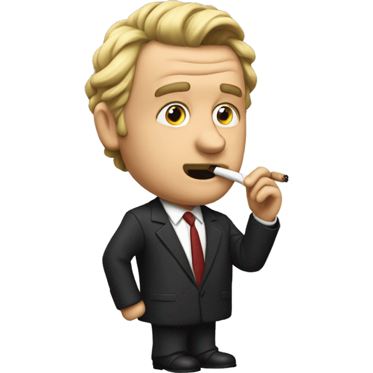 Hello Keating, smoking cigarette emoji