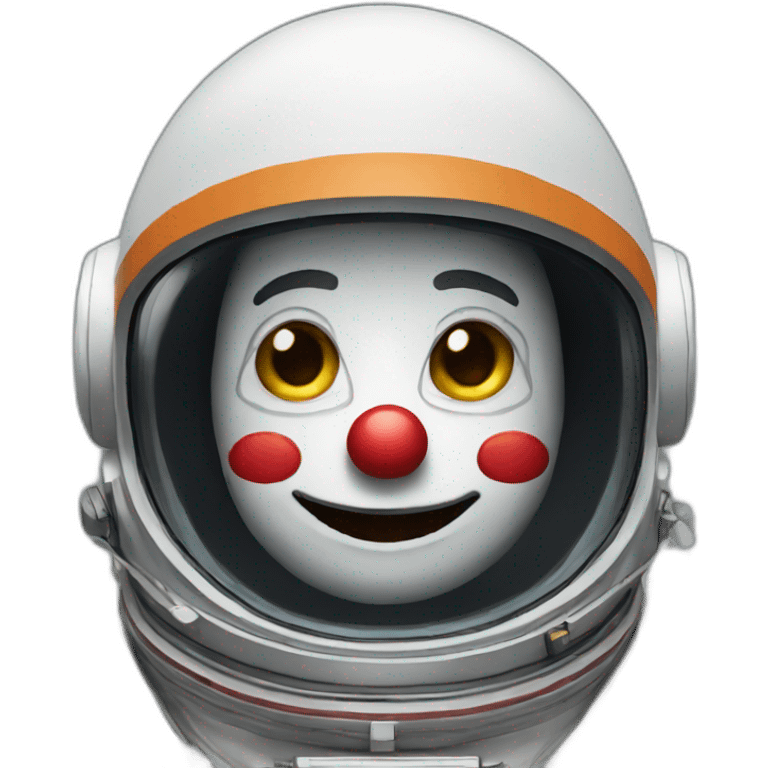 Astronaut clown emoji