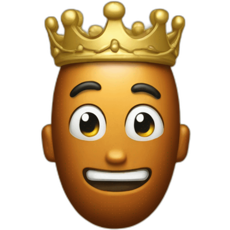 baked bean with a crown emoji