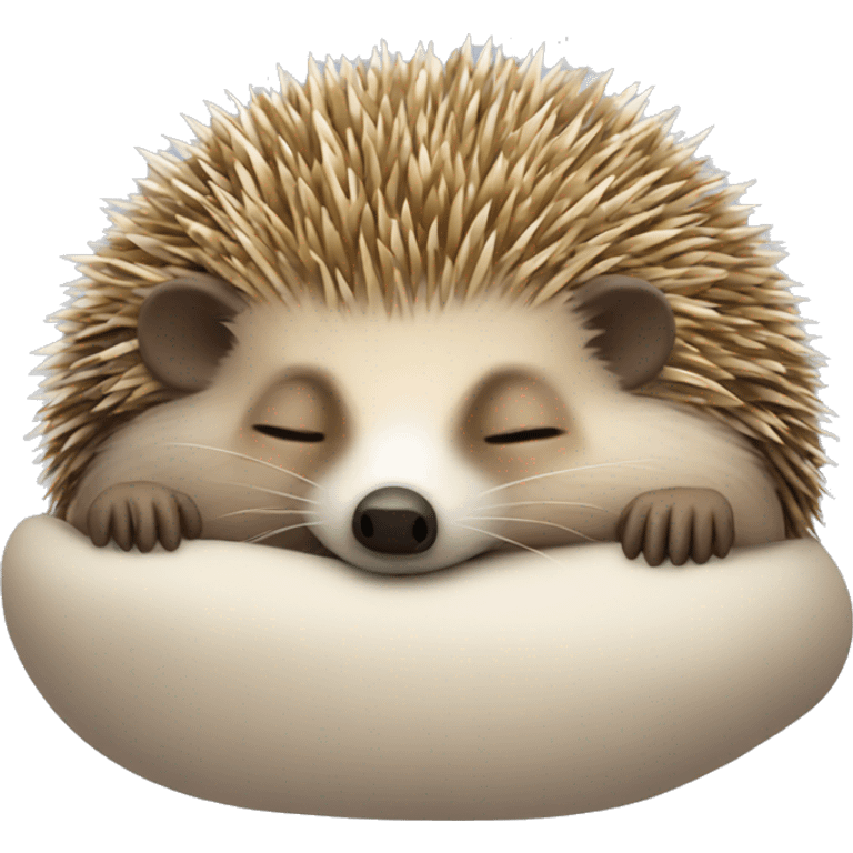 hedgehog sleeping  emoji