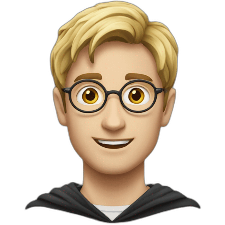 Harry Potter sur un balais magique emoji