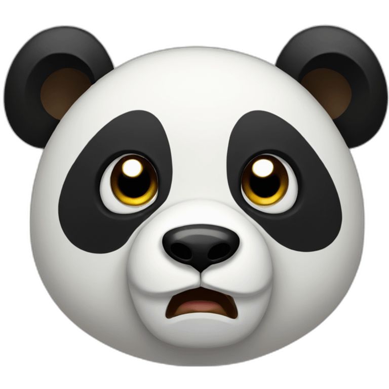 panda looking upset emoji