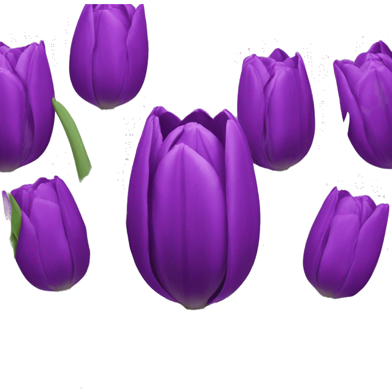 Purple tulip emoji