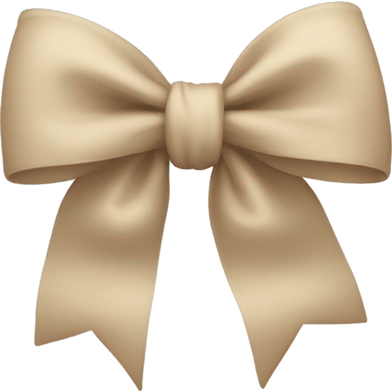 beige bow emoji