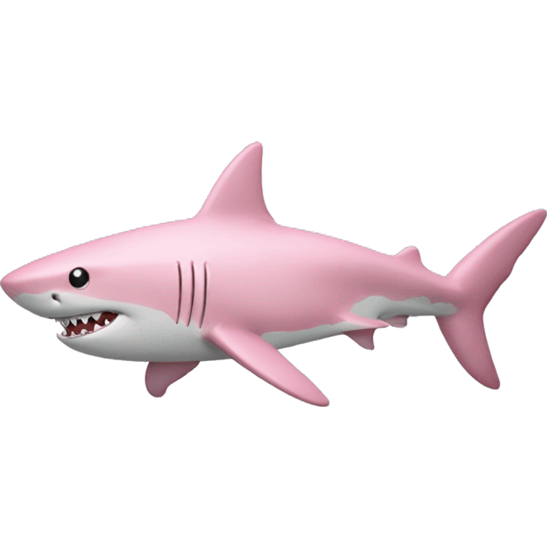 Light pink shark emoji