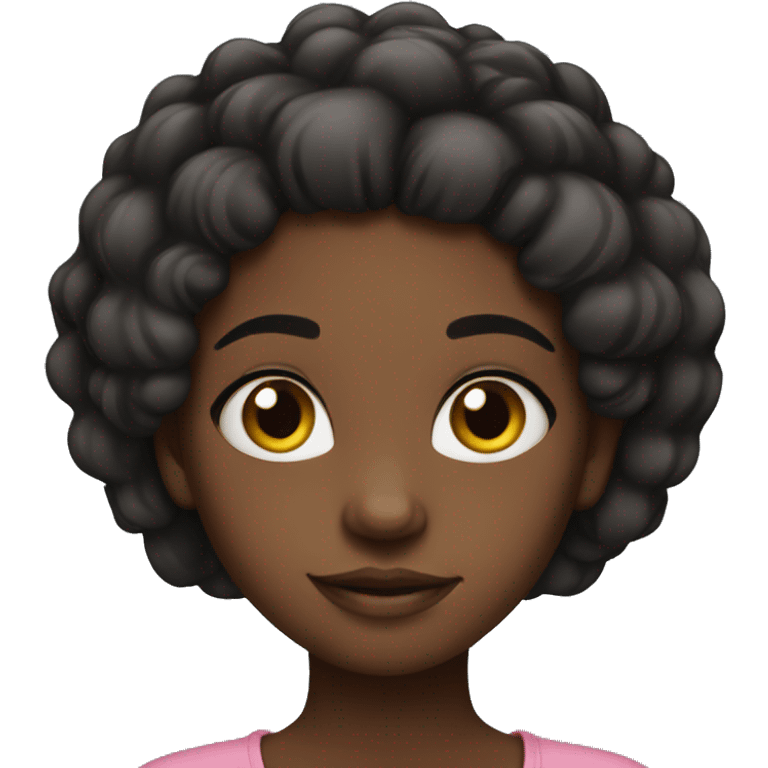 Black girl cute emoji