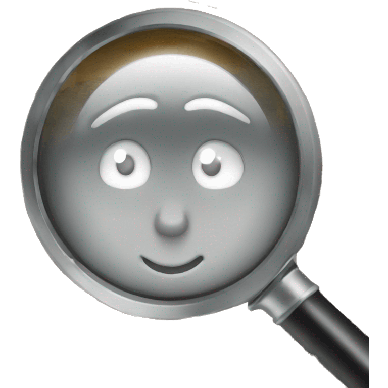 looking under a magnifying glass at the official's palace emoji