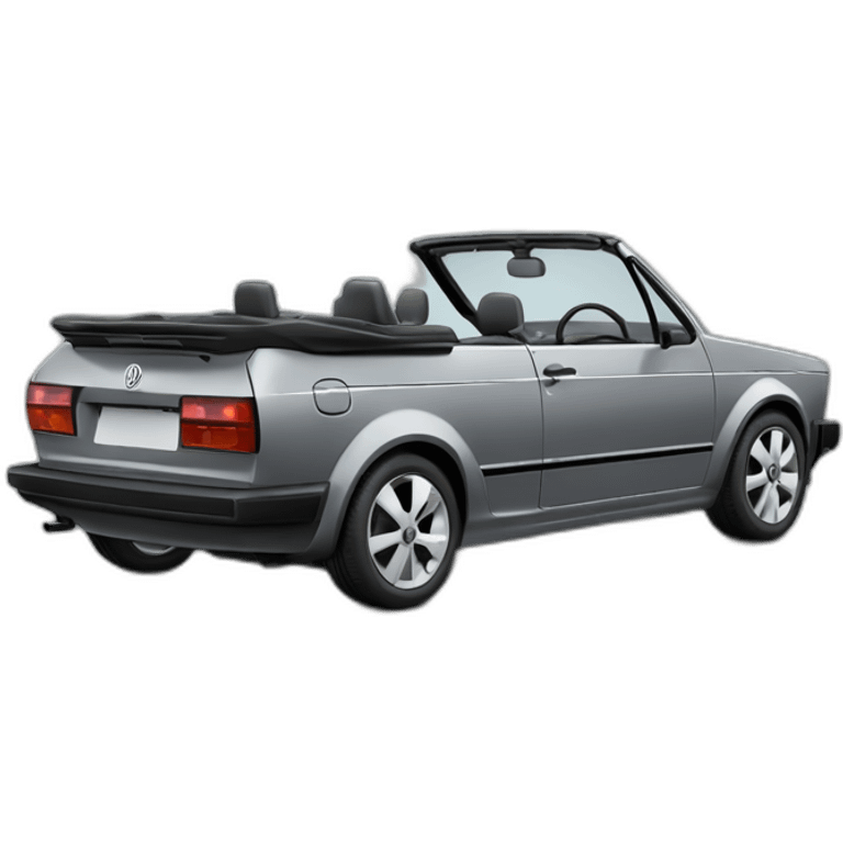 vw golf cabriolet gray karman emoji