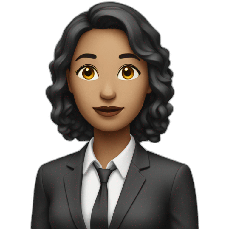 woman-white-skin-in-suit-angle emoji