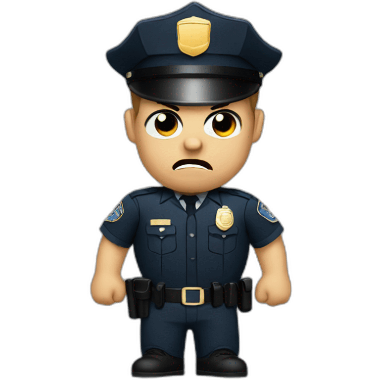 Angry cop emoji