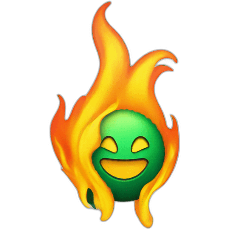 FLAMING WHATSAPP LOGO emoji