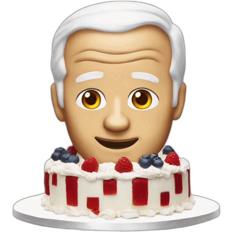 biden in the cake emoji