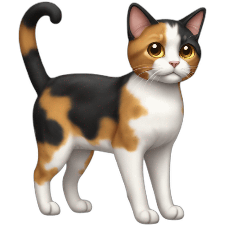 Calico Cat Full Body emoji