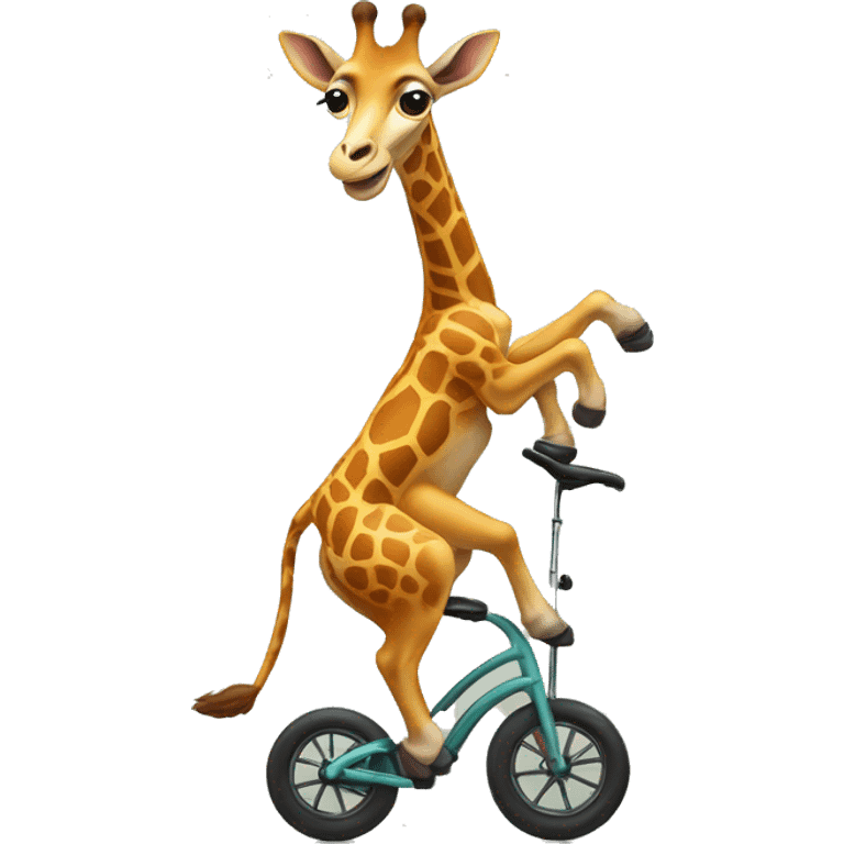 giraf on a unicycle emoji