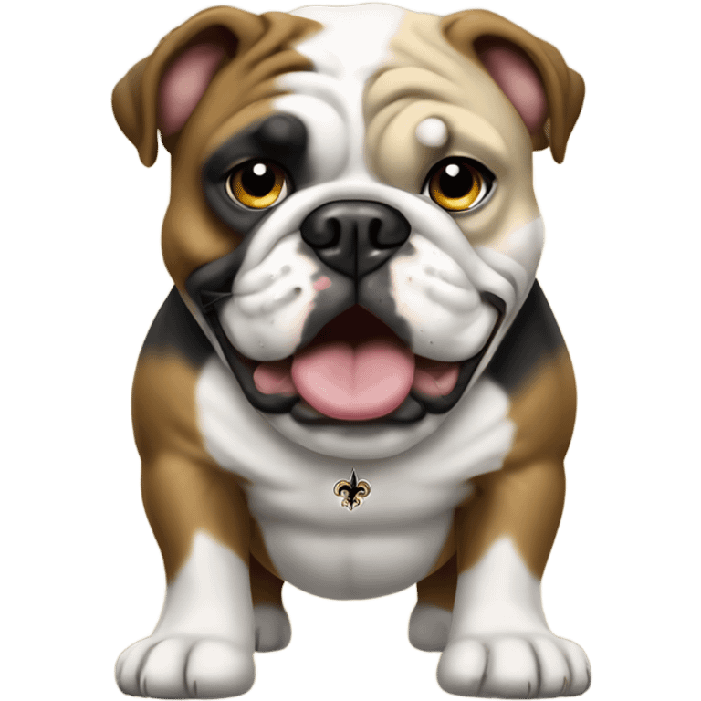 New Orleans saints old English bulldog emoji