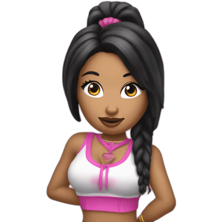 Nicki Minaj from anaconda music video emoji