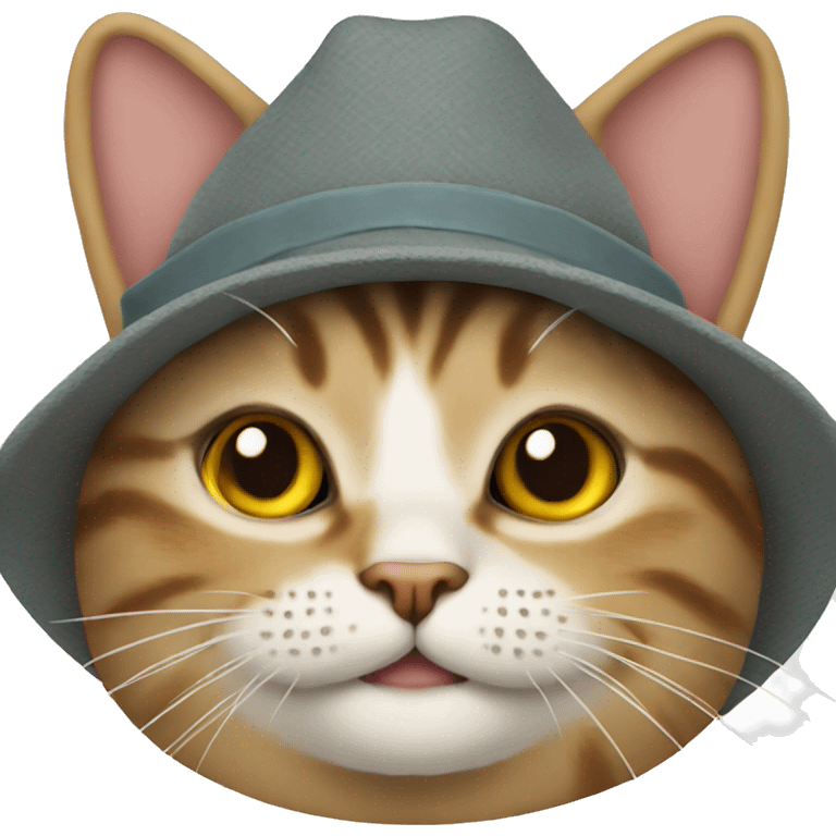 Cats with hat emoji