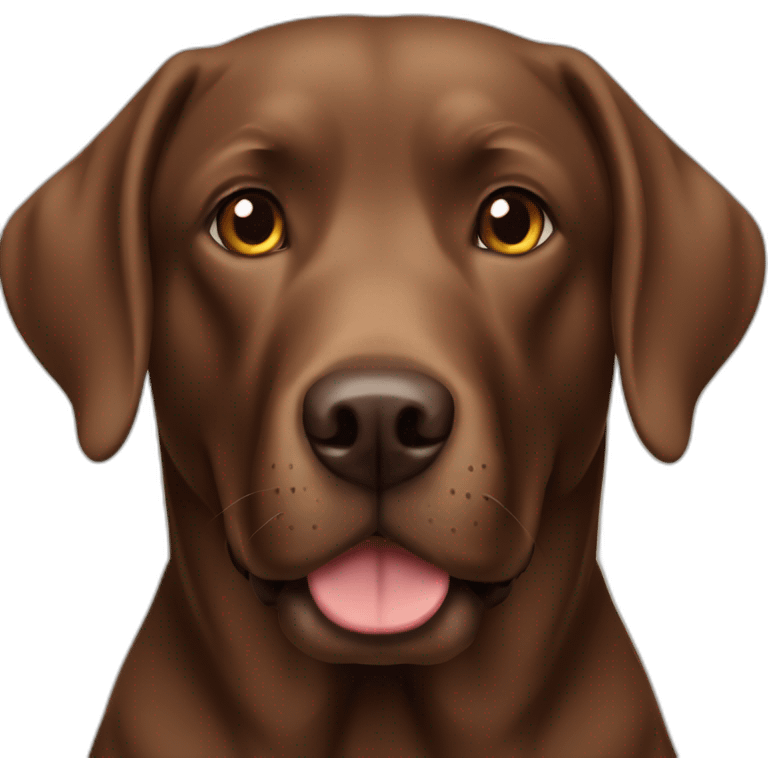 brown labrador retriever emoji