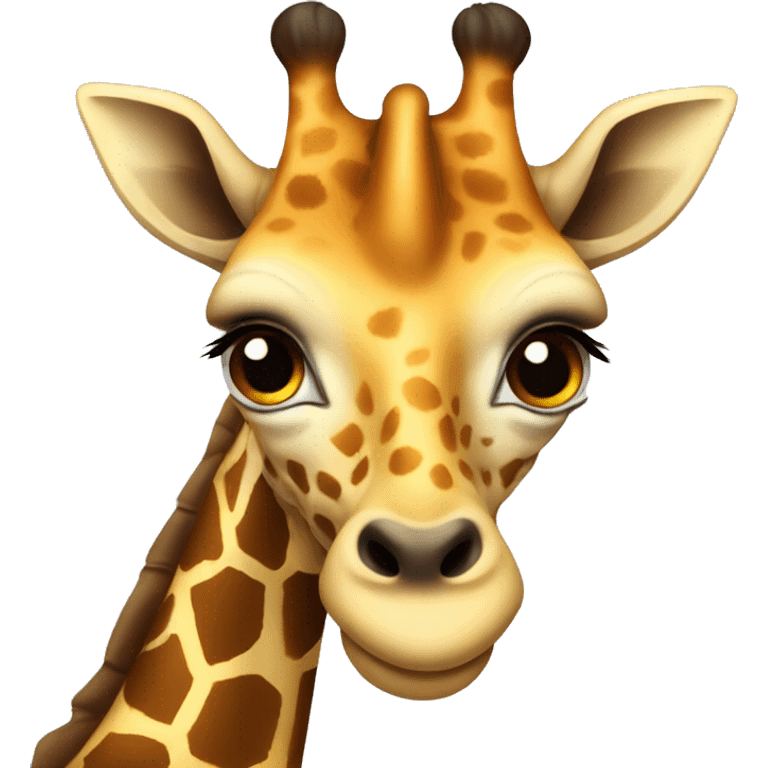 Cute female girrafe emoji