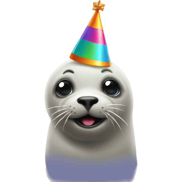 seal with party hat emoji