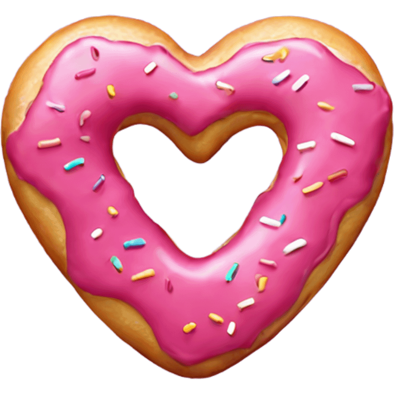 heart shaped donut emoji