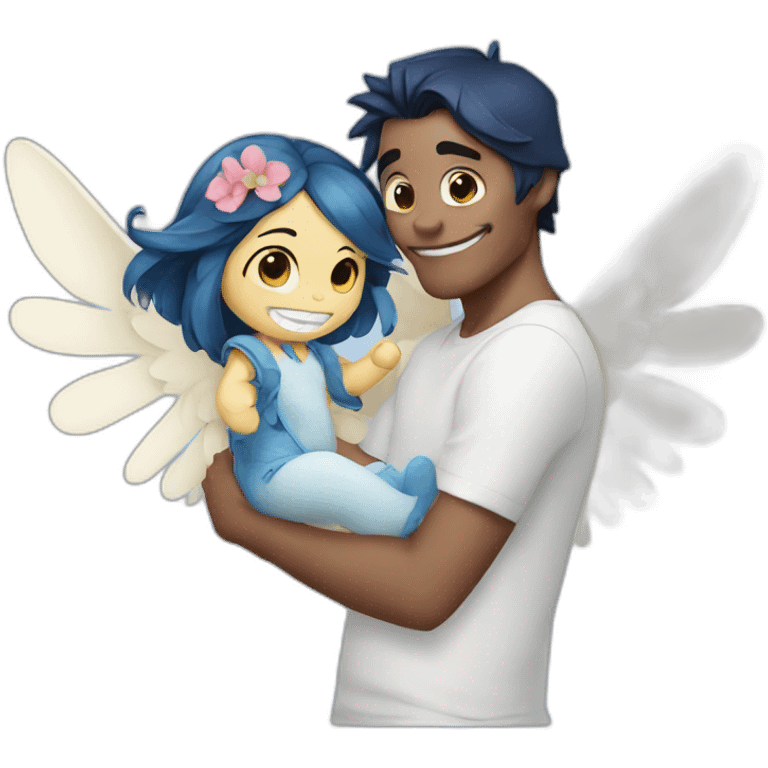 Stitch and Angel emoji