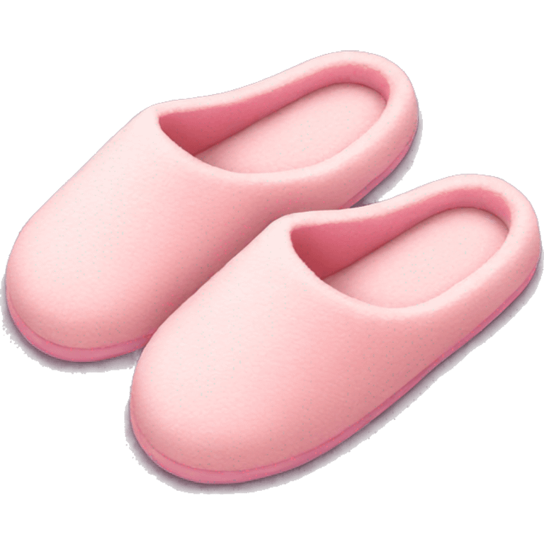 Light pink house slippers emoji