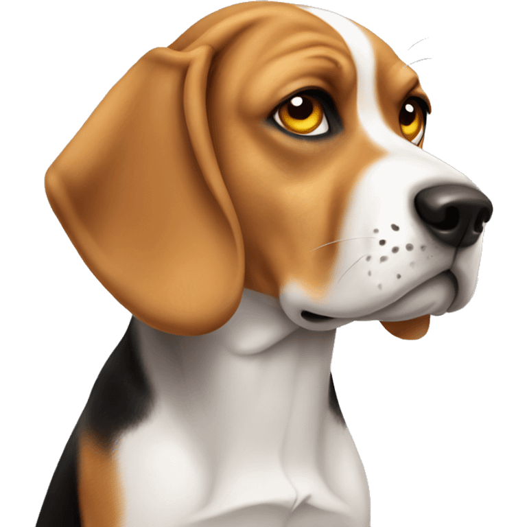 beagle very sick emoji