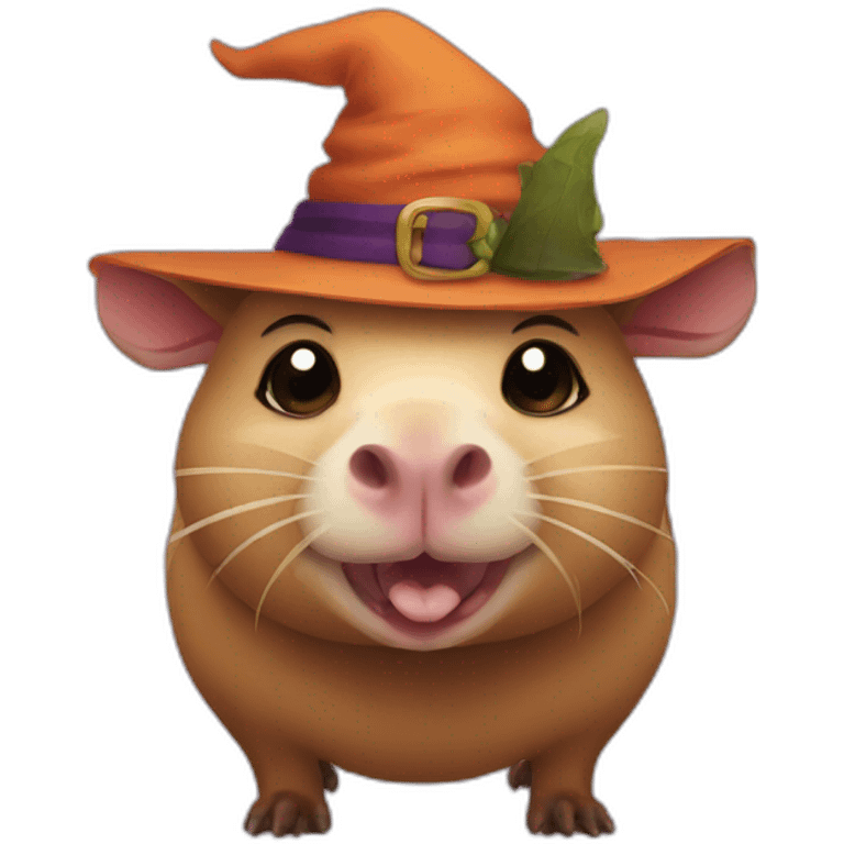 capybara witch pig emoji