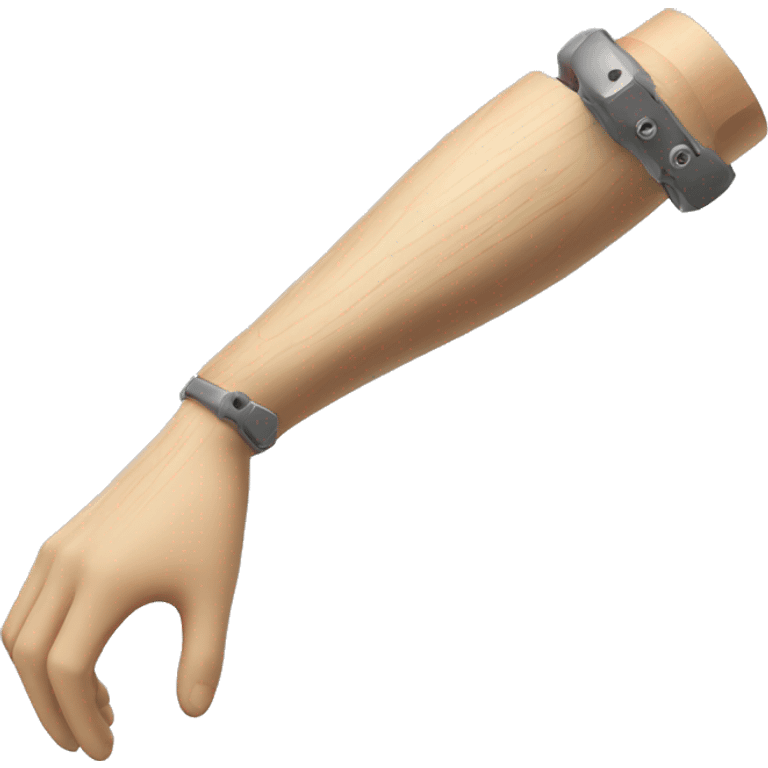  prosthesis wood arm emoji