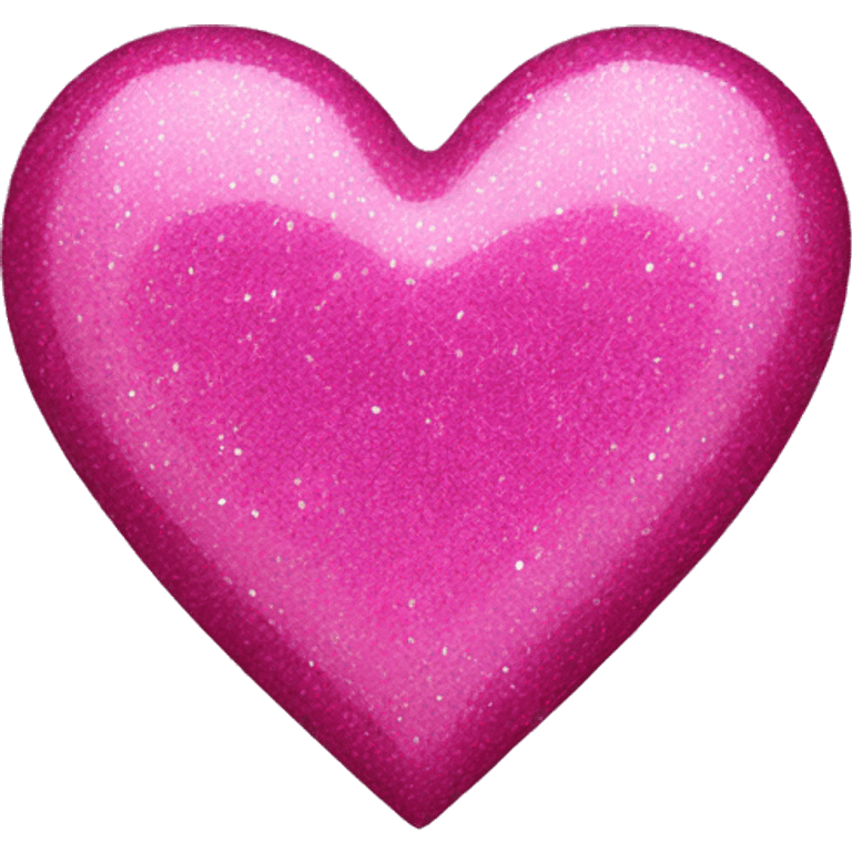 Pink heart with glitter emoji