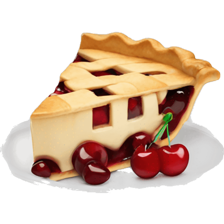 pie with cherry emoji