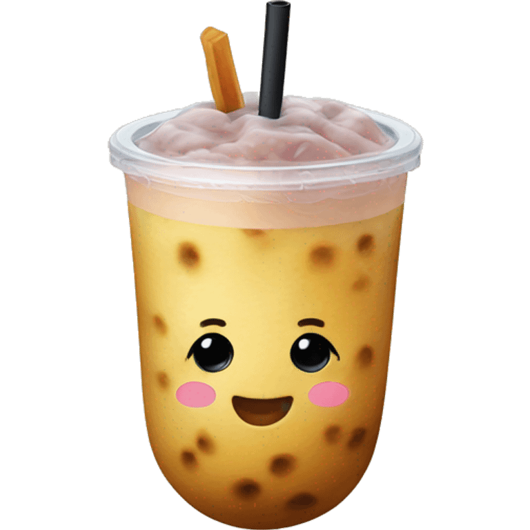 Potato with a bubble tea emoji