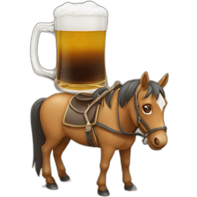 Mañana cerveza y cabalgata emoji