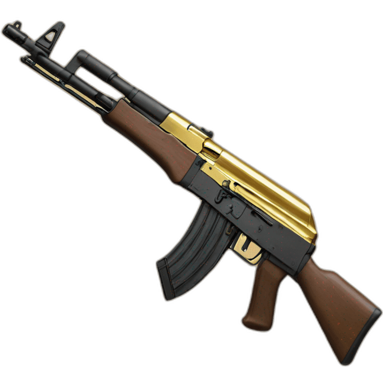 Gold AK-47 emoji