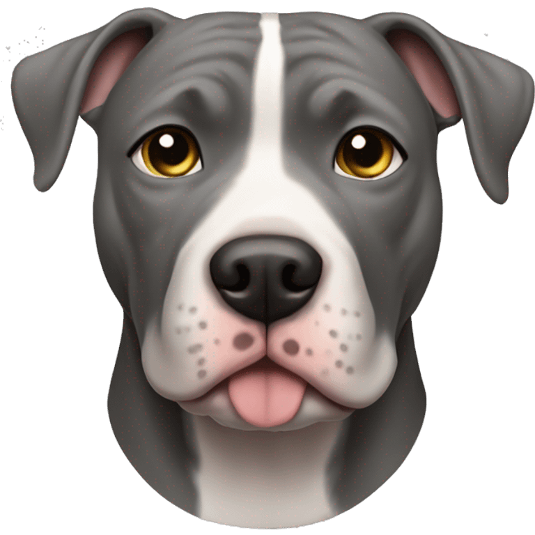 gray pit bull emoji