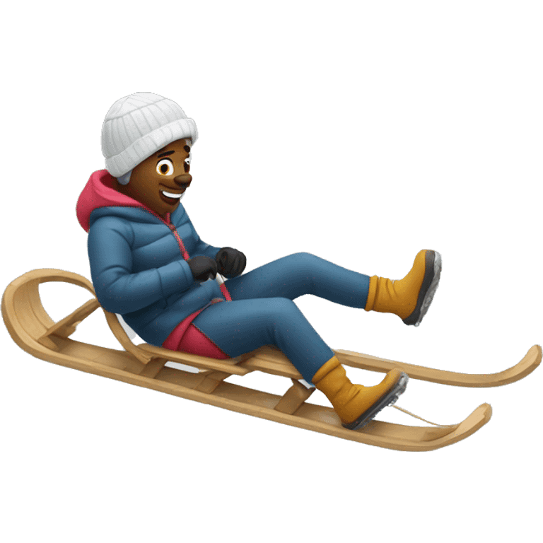 Sledding  emoji