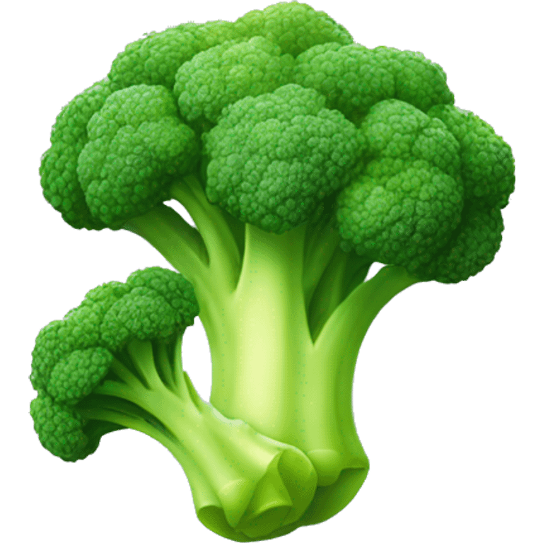 Sparkling dull broccoli emoji